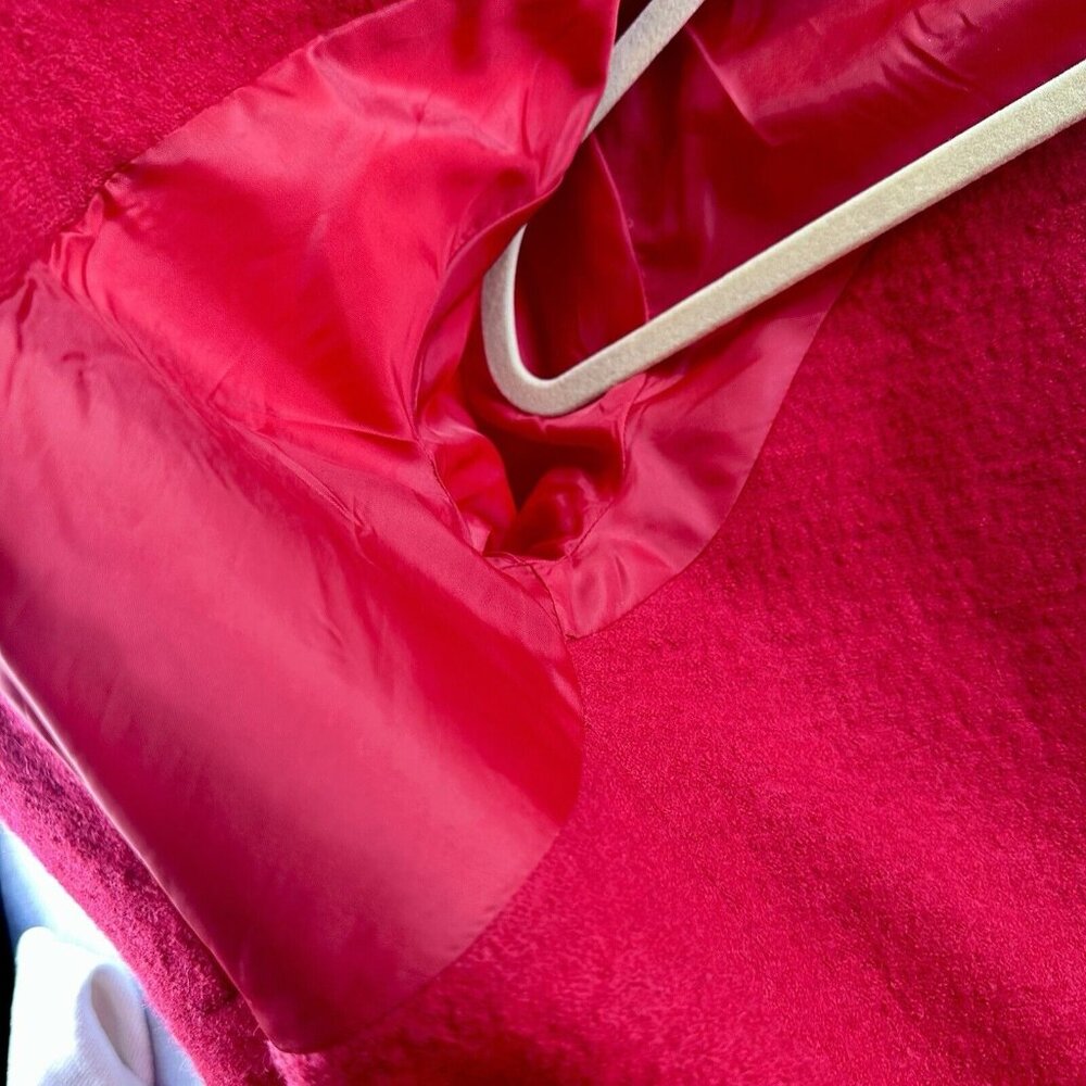 Cabi Jacket Blazer 528 Women’s XS Red Valentina Wool Asymmetric Hem Lightweight - Picture 6 of 11